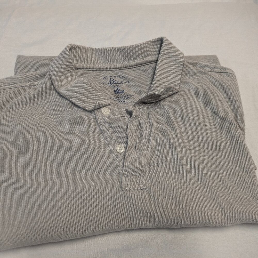 GH Bass Short Sleeve Polo Grey XXL